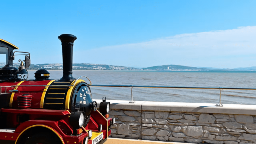 summer holidays in Wales spent at the Swansea Bay Rider Land Train