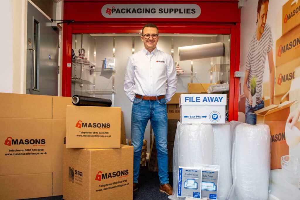 packing materials at our self storage facility