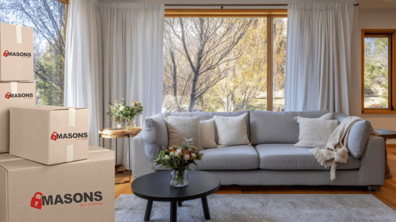 self storage units to declutter a home